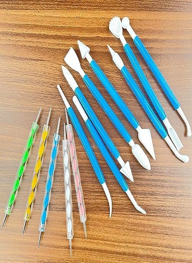 Qroof Lippan Art and Craft Material DIY Kit, A Kit with Ceramic Cones, Tools, Mould It Clay and Mirrors - Image 2